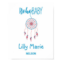 レッド＆ブルー カラフル ボヘミアンベイビー ドリームキャッチャー