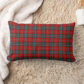 レッド、ブルー、グリーンのマクリーン族スコットランドのプレイド ランバークッション (ブランケット)