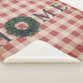 レッド プライド ホーム タイポグラフィー ファームハウス おしゃれ トレンディ シェルパブランケット (3/4)