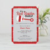 レッド プライド ラトル レイダー ベイビー シャワー 招待状 (スタンド正面)