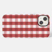レッド プリント iPhoneケース (裏面横)