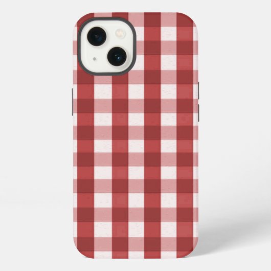 レッド プリント iPhoneケース (裏面)
