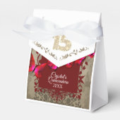 レッド、ベージュスパークリー15キンセアニェラビーフボックス フェイバーボックス (正面サイド)