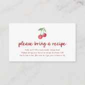 レッド・ホイームシカル・レトロ・チェリーズ | レシピのリクエスト エンクロージャーカード (正面)