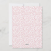 レッド |ホリデーベーキングスピリッツ明るい写真 シーズンカード (裏面)