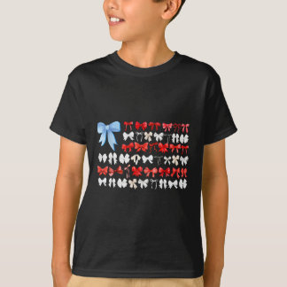 レッド・ホワイトとブルー・アメリカン・コケットおもしろいが4t tシャツ