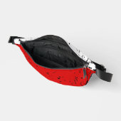 レッド＆ホワイトのグランジスタイル ファニーパック (見開き)