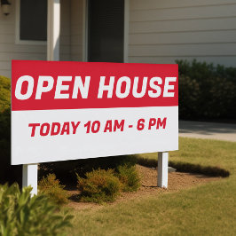 レッド&ホワイトオープンハウスLエテ実在ート 横断幕