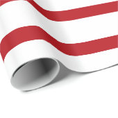 レッド&ホワイトストライプクリスマス紙 ラッピングペーパー (ロールコーナー)