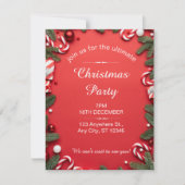レッド&ホワイトフェスティバルクリスマスパーティー シーズンカード (正面)