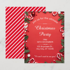 レッド&ホワイトフェスティバルクリスマスパーティー シーズンカード