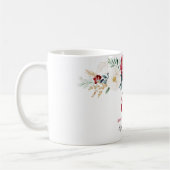 レッド&ホワイトフェスティバル80誕生日ギフトコーヒーマグ コーヒーマグカップ (左)