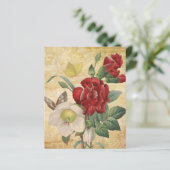 レッド&ホワイトヘレボレスフローラスクラップブック紙 (スタンド正面)