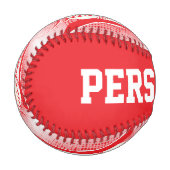 レッド |ホワイトレトロ野球スポーツ 野球ボール (正面左)