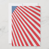 レッド・ホワイト・アンド・ブルー 7月の4日 招待状 (裏面)