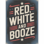 レッド・ホワイト・アンド・ブーズ 4th July パーティー シール (正面)