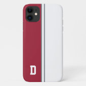 レッド&ホワイト カレッジ カラー シグネチャー Case-Mate iPhoneケース (裏面)