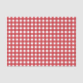 レッド ホワイト ギンガム クリスマス 薄葉紙 (正面)