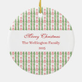 レッド＆ホワイト シノワズリー ガーランド グランミレニアル セラミックオーナメント (裏面)