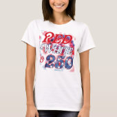 レッド ホワイト タイ ダイ 250 Tシャツ (正面)