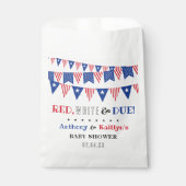 レッド、ホワイト&デュー！7月4日の赤ちゃんシャワー フェイバーバッグ (正面)