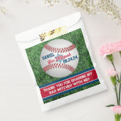 レッド、ホワイト、ネイビー野球バー(ユダヤ教の)バル・ミツバー フェイバーバッグ (封をした状態)