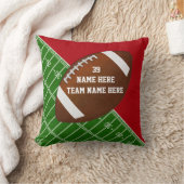 レッド·ホワイト·フットボーパーソナライズされたル·チームの贈答アイディア クッション (ブランケット)