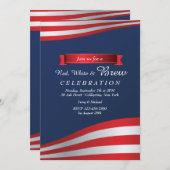 レッド、ホワイト、ブリュー招待状 招待状 (正面/裏面)