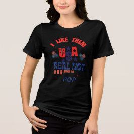 レッド ホワイト & ブルース 4th of July Tシャツ USA 面白い