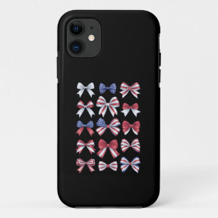 レッド ホワイト ブルー アメリカン コケット ボウズ 7月4日 iPhone 11 ケース