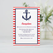 レッド・ホワイト・＆・ブルー・アンカー - レセプション招待状 招待状 (スタンド正面)