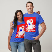 レッド ホワイト ブルー ガビー・ザ・ゴースト Tシャツ (ユニセックス)