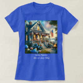 レッド ホワイト ブルー 7月4日  Tシャツ
