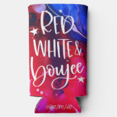 レッド・ホワイト・ブージー | 7月4日 バチェロレッテパーティー スリム缶クーラー (裏面)