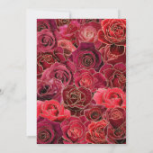 レッド、ホワイト、金ゴールドキンセニェラ招待状 招待状 (裏面)