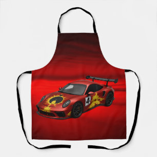 レッド・マンデルブロ・レースカー エプロン
