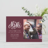 レッド·ミスター& Mr.スクリプト-日付を写真とともに保存 セーブザデート (スタンド正面)