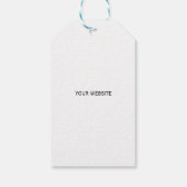 レッド・メリークリスマスあなたのロゴビジネス ギフトタグ (裏面)