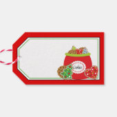 レッド |ライムのSprinkleとChocチップクッキーfor Santa ギフトタグ (裏面横)