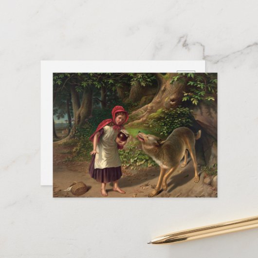 レッド・リジンフッドとウィリアム・ヒゲの狼 シーズンポストカード (正面/裏面インサイチュ)