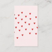 レッド・レインボー ベビーシャワー エンクロージャーカード (裏面)