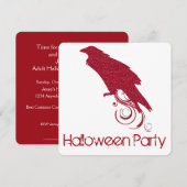 レッド・レイヴン ハロウィンパーティーの招待状2 招待状 (正面/裏面)
