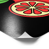 レッド・レモン フォトプリント            (角)