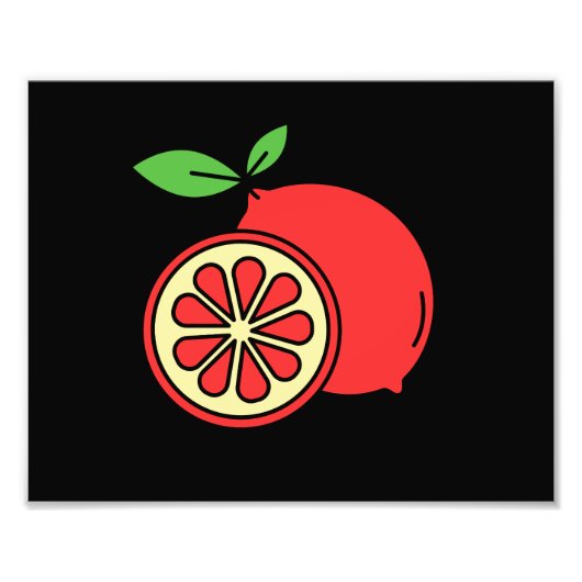 レッド・レモン フォトプリント            (正面)