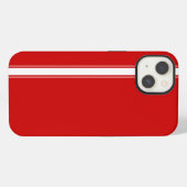 レッド・レーシング・ストライプ iPhoneケース (裏面横)