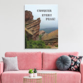 レッド・ロックスの登頂: すべてのピークを制覇せよ キャンバスプリント (インサイチュ (リビング))