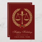 レッド・ローグ会社ホリデー・クリスマスカード シーズンカード (正面/裏面)