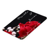 レッド・ローズ・ブーケ・パーソナ結婚ルズ マグネット (左側)