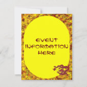 レッド·ワックス·ドラゴン 招待状 (裏面)