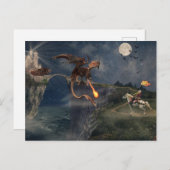 レッド・ヴィーレン・ドラゴンVSナイト ポストカード (正面/裏面)